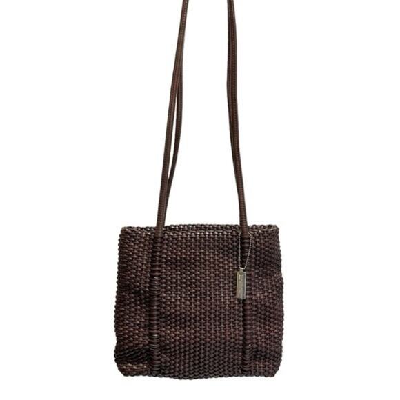 Nine West Handbags - Nine West Dream Weaver Woven Shoulder Bag chocolate brown purse